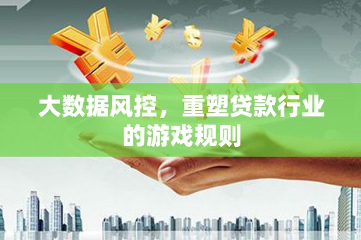 灵璧大数据风控，重塑贷款行业的游戏规则