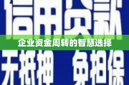 灵璧企业资金周转的智慧选择