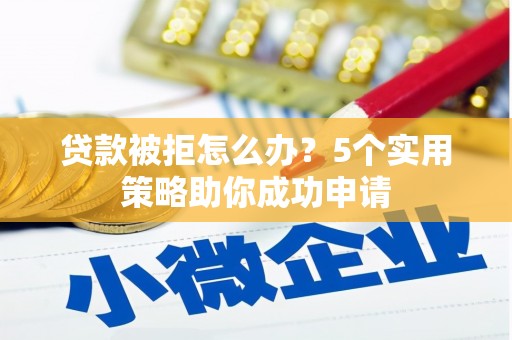 灵璧贷款被拒怎么办？5个实用策略助你成功申请