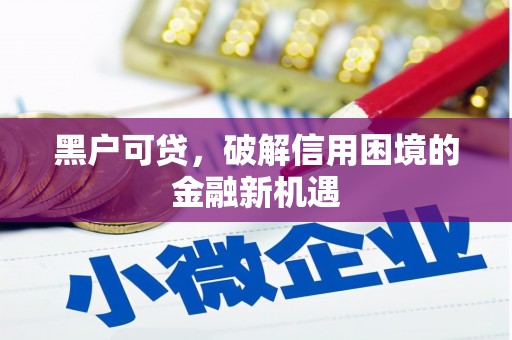 灵璧黑户可贷，破解信用困境的金融新机遇