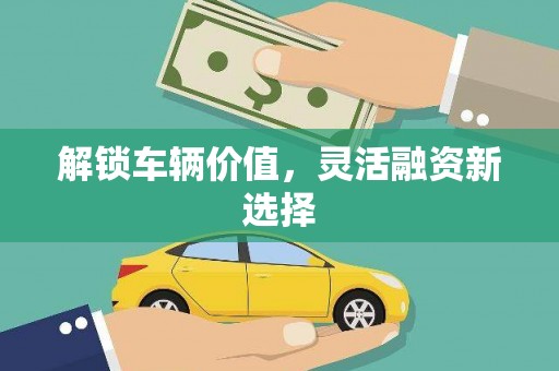 灵璧解锁车辆价值，灵活融资新选择
