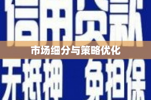 灵璧市场细分与策略优化